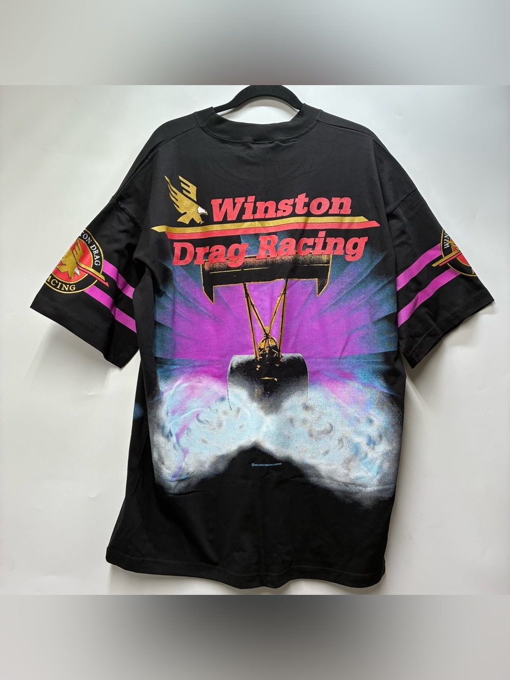 Vintage 1994 Winston Drag Racing XL Graphic AOP Tee T Shirt Deadstock USA Car